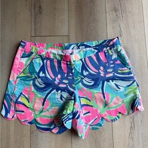 Lilly Pulitzer Vibrant Floral High Waist Shorts